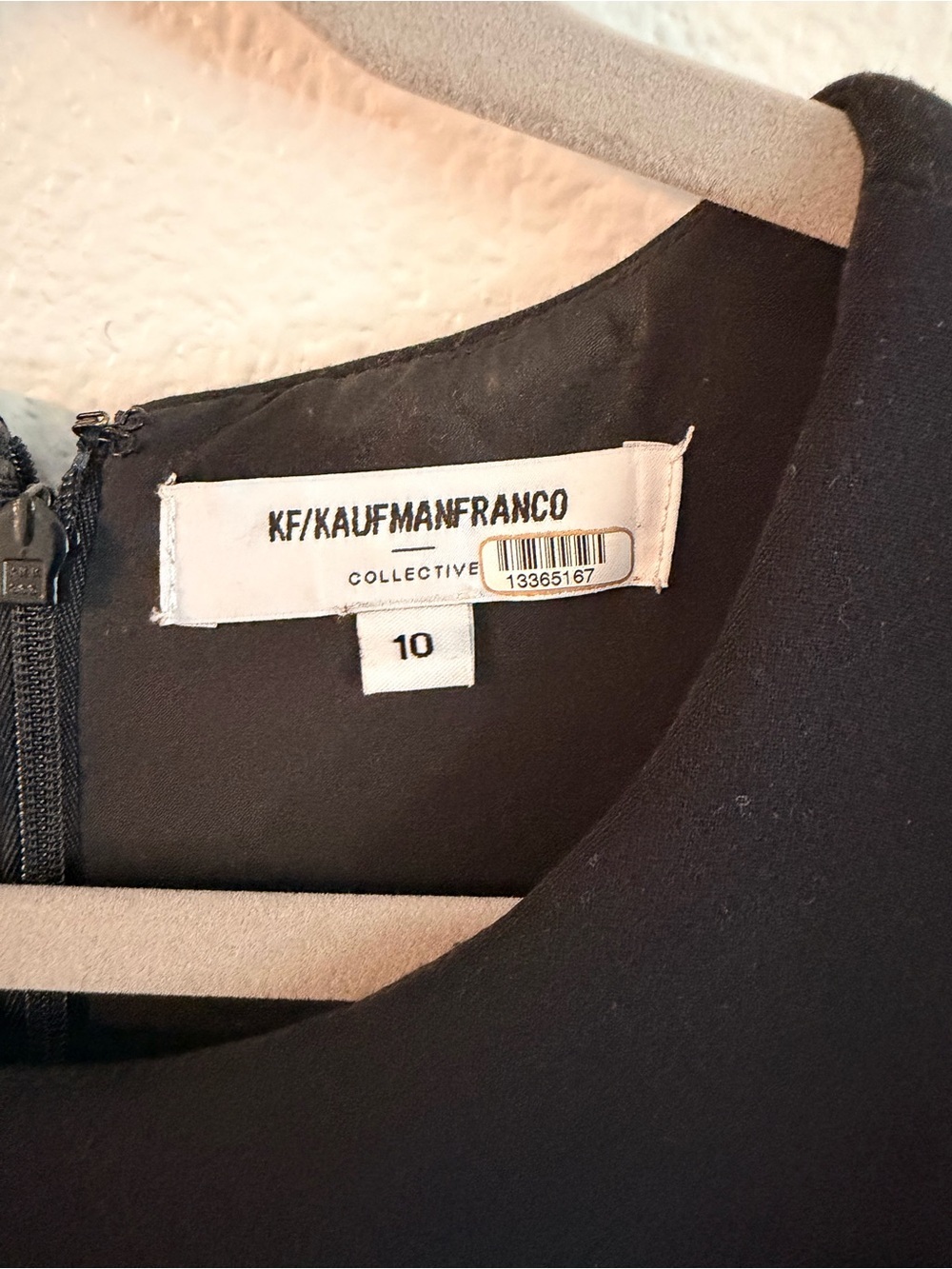 KF/KaufmanFranco Collective Black Layered Overlay Cocktail Dress Size 10 - Picture 4 of 7